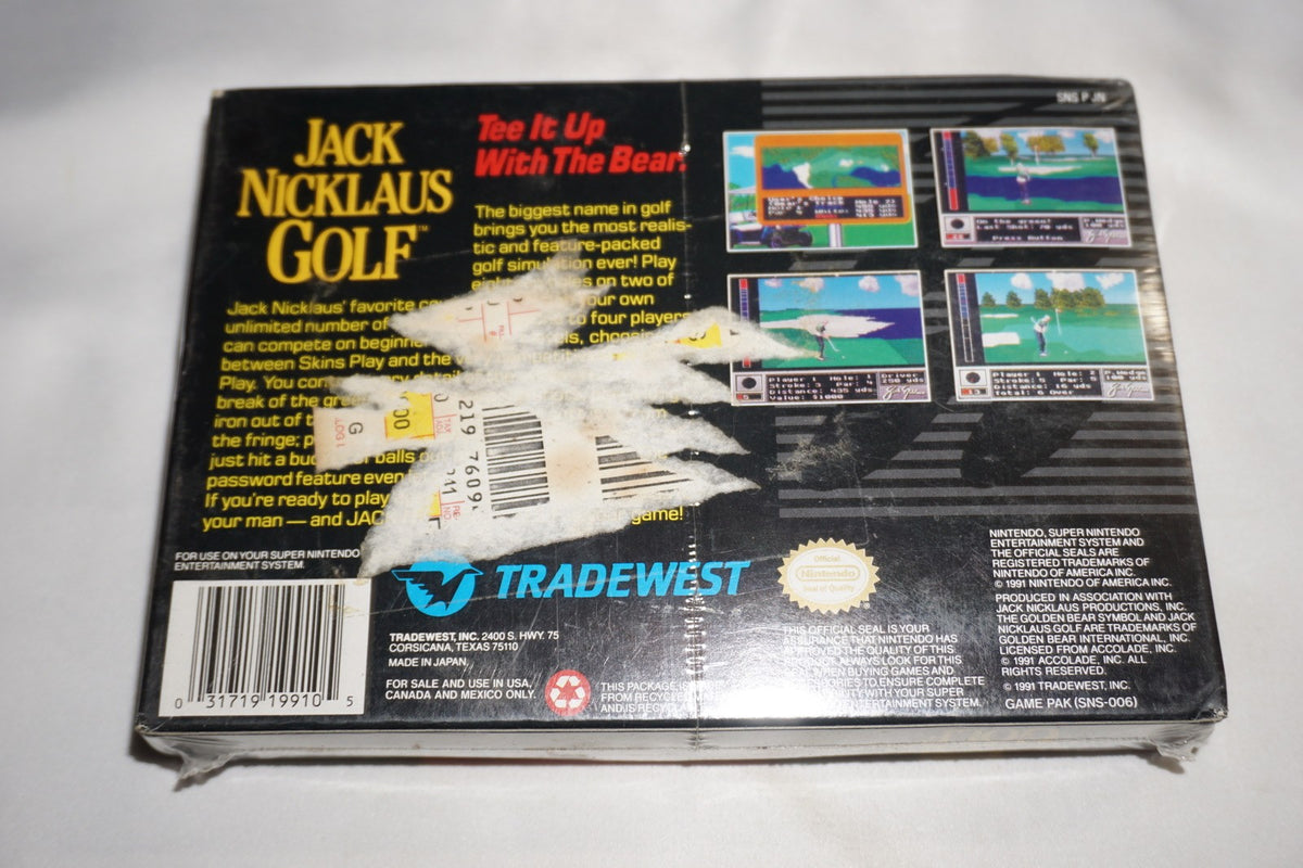 Jack Nicklaus' Golf (Super Nintendo SNES) NEW Sealed