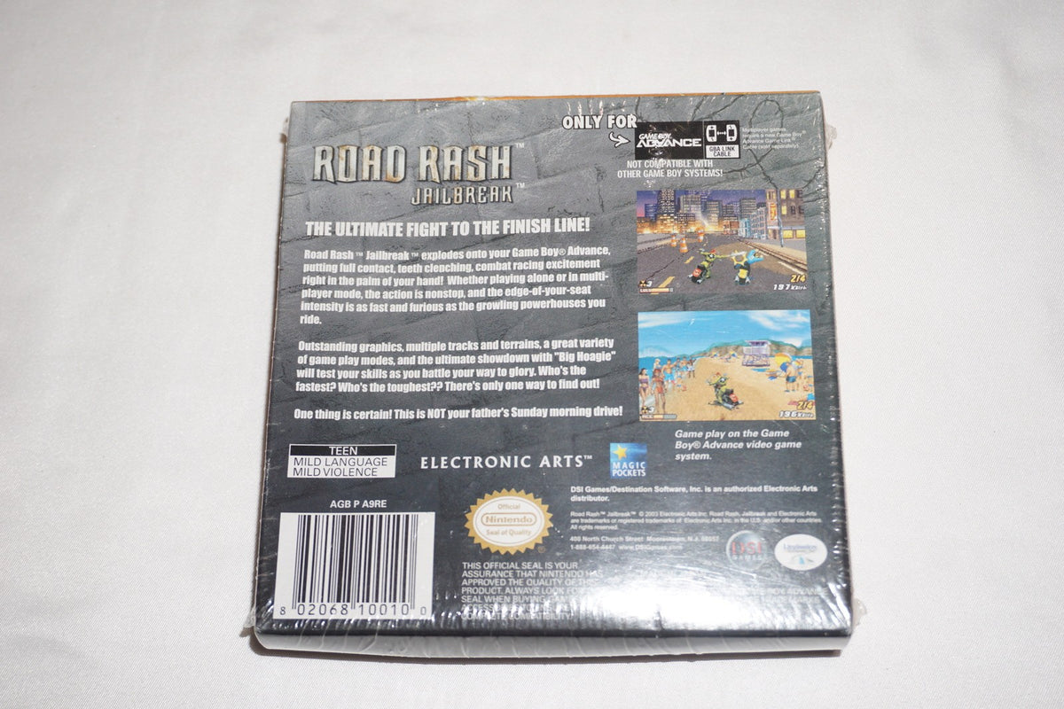 Road Rash Jailbreak (Nintendo Game Boy Advance GBA) NEW Sealed