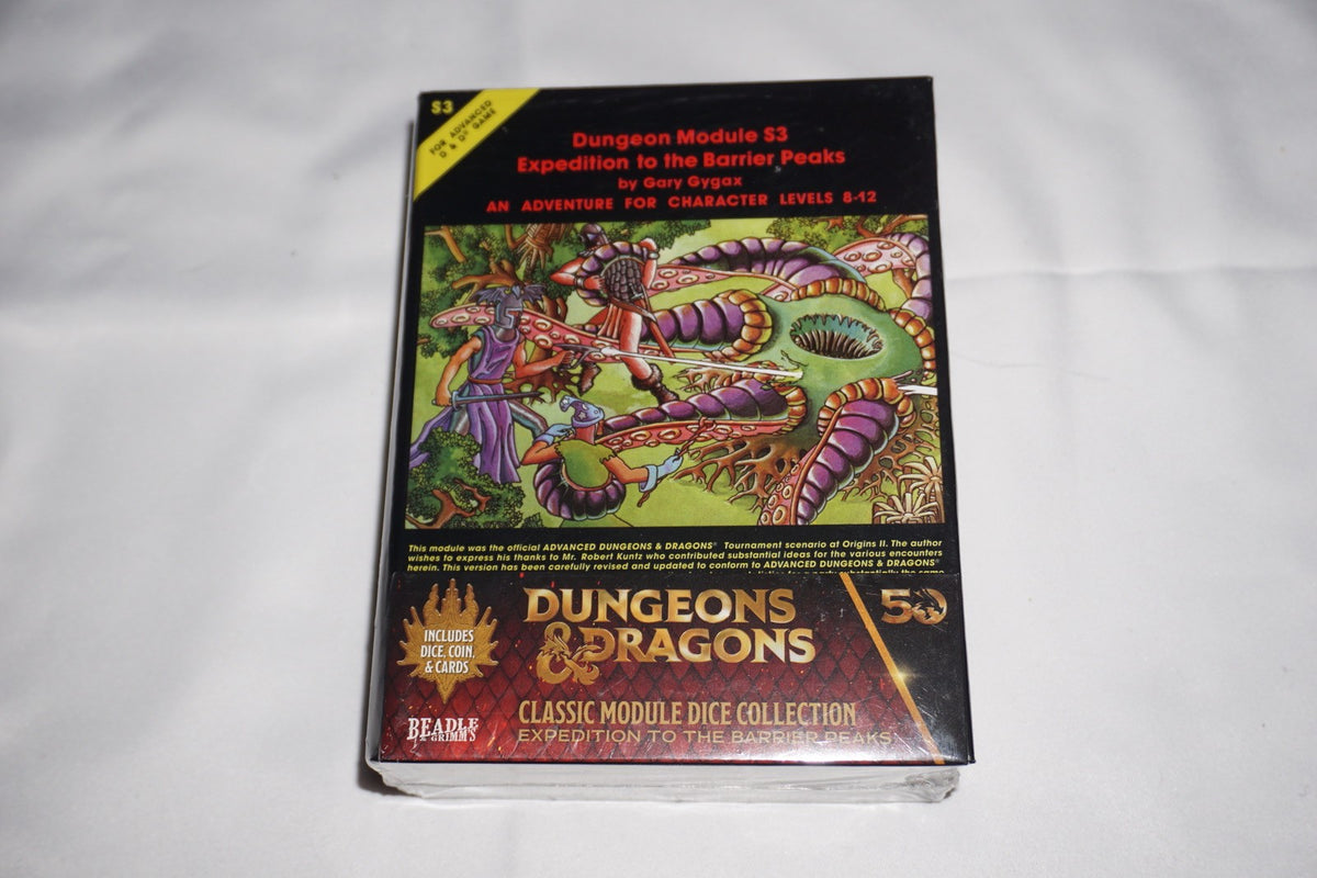 Expedition To Barrier Peaks S3 Classic Module Dice Collection D&D NEW
