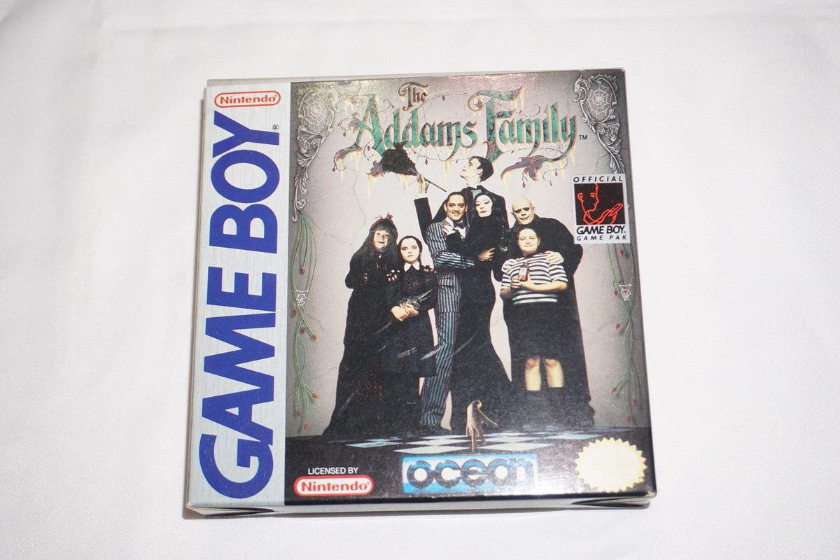 Addams Family (Nintendo Game Boy Game Boy) Complete in Box w/Poster CIB