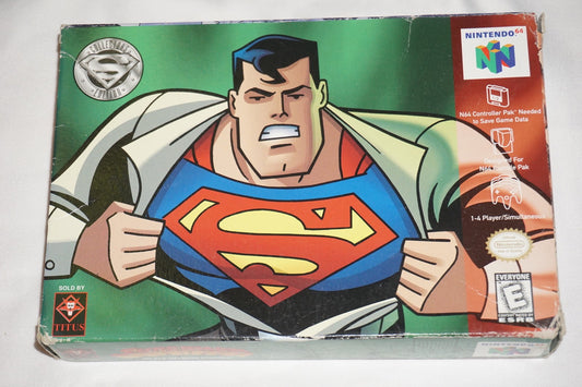 Superman (Nintendo 64 N64) Complete in Box CIB
