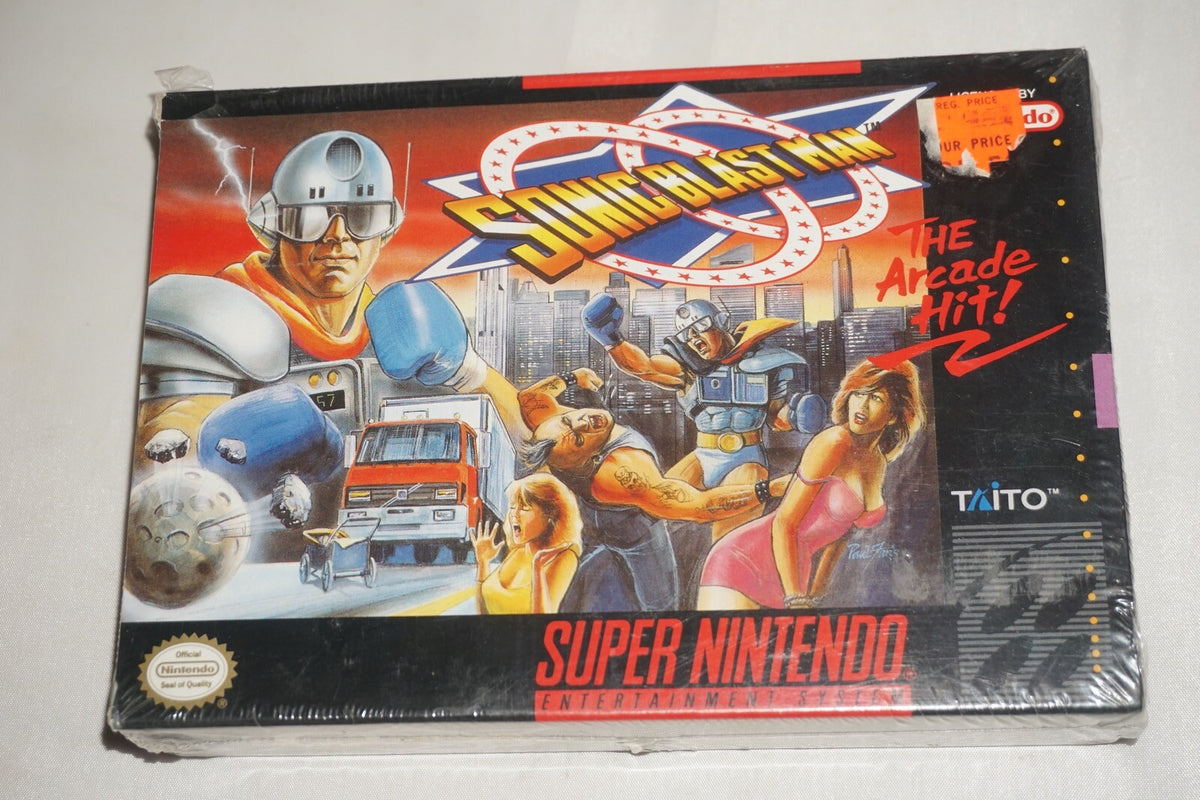 Sonic Blast Man (Super Nintendo SNES) NEW in Box Factory Sealed