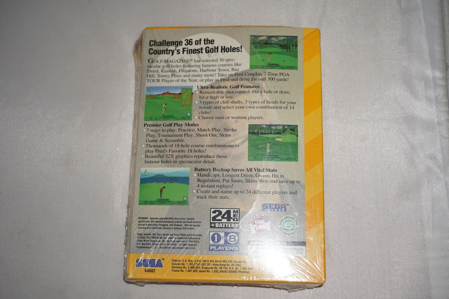 GOLF Magazine Presents 36 Great Holes Starring Fred Couples (Sega 32x) NEW