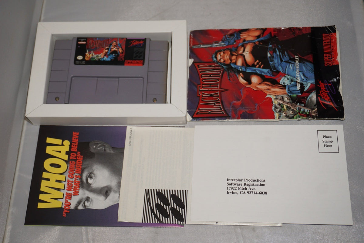 Blackthorne (Super Nintendo SNES) Complete in Box w/ Reg Card CIB