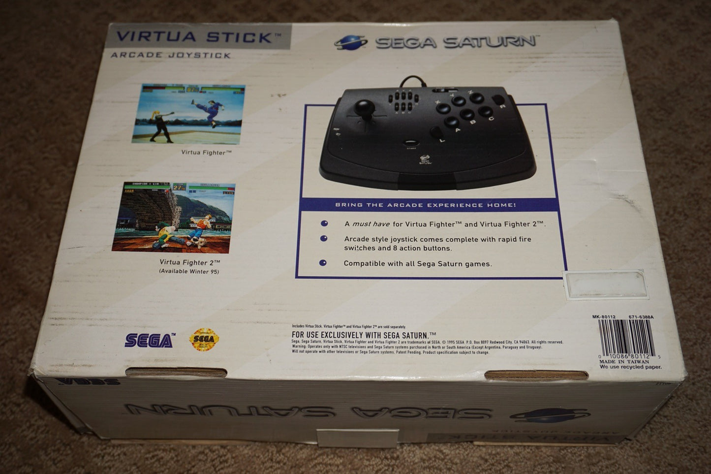Virtua Arcade Stick (Sega Saturn) NEW in Box