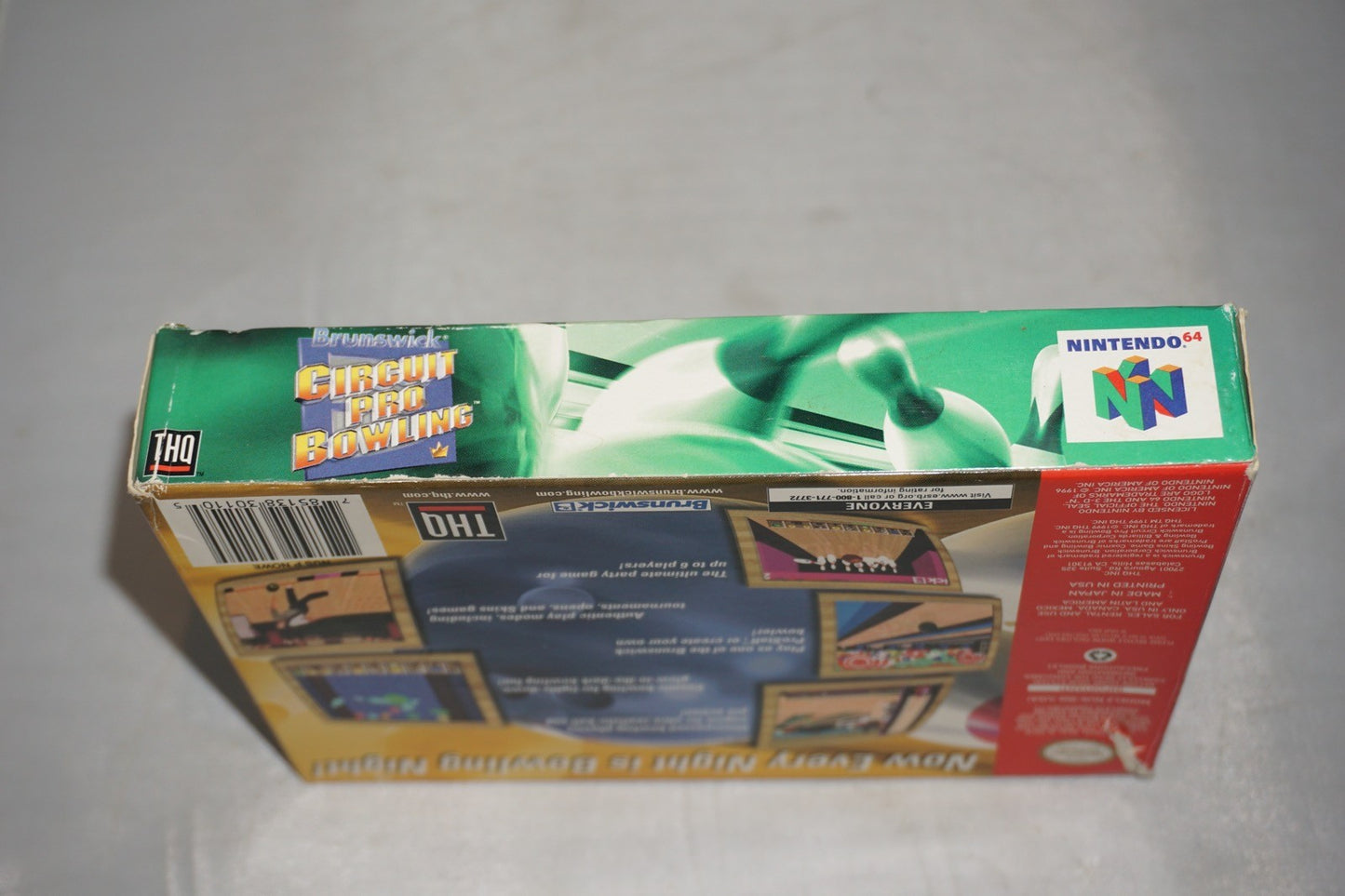 Brunswick Pro Bowling (Nintendo 64 N64) Complete in Box CIB