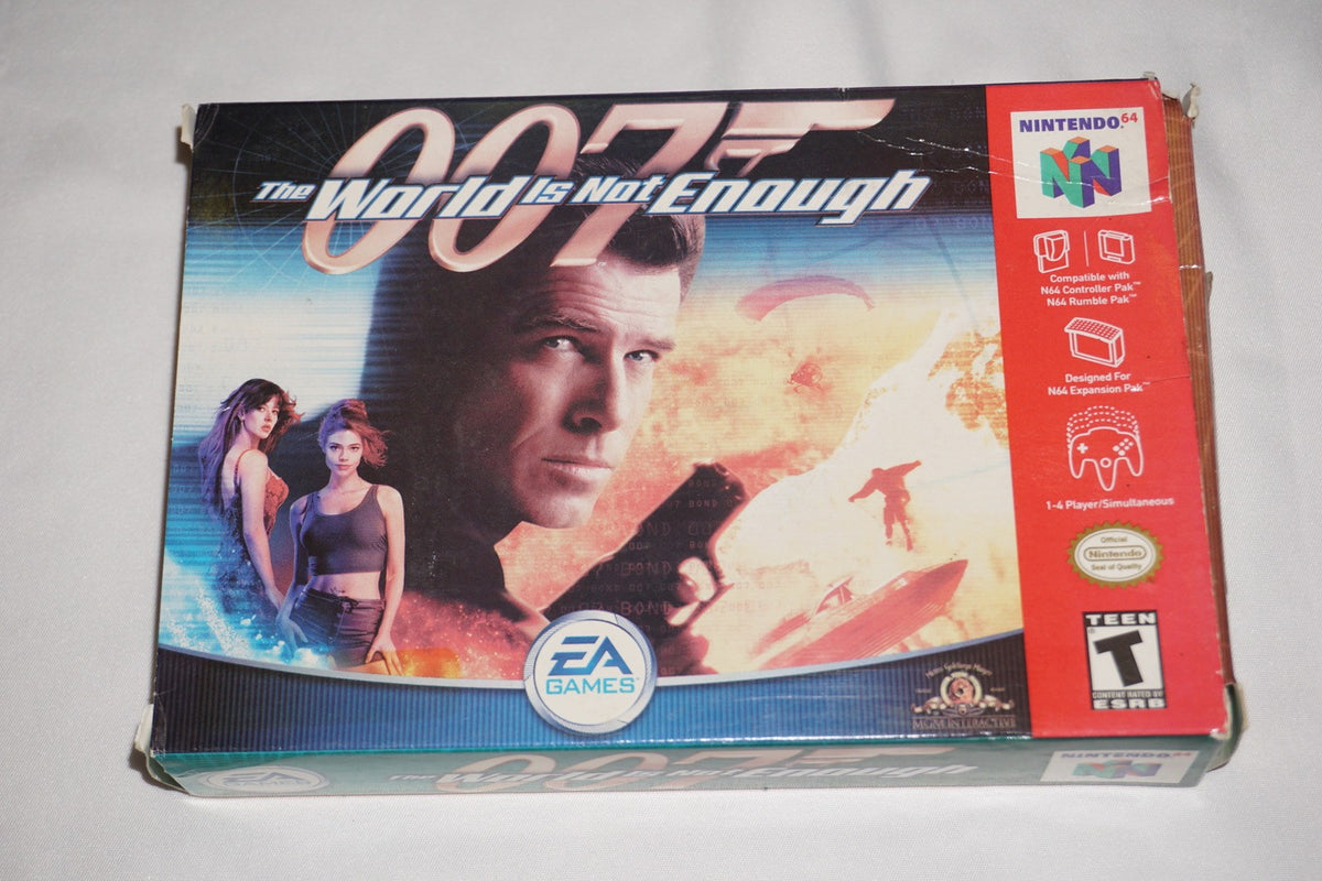 007 World in Not Enough (Nintendo 64 N64) Complete in Box w/ Reg CIB