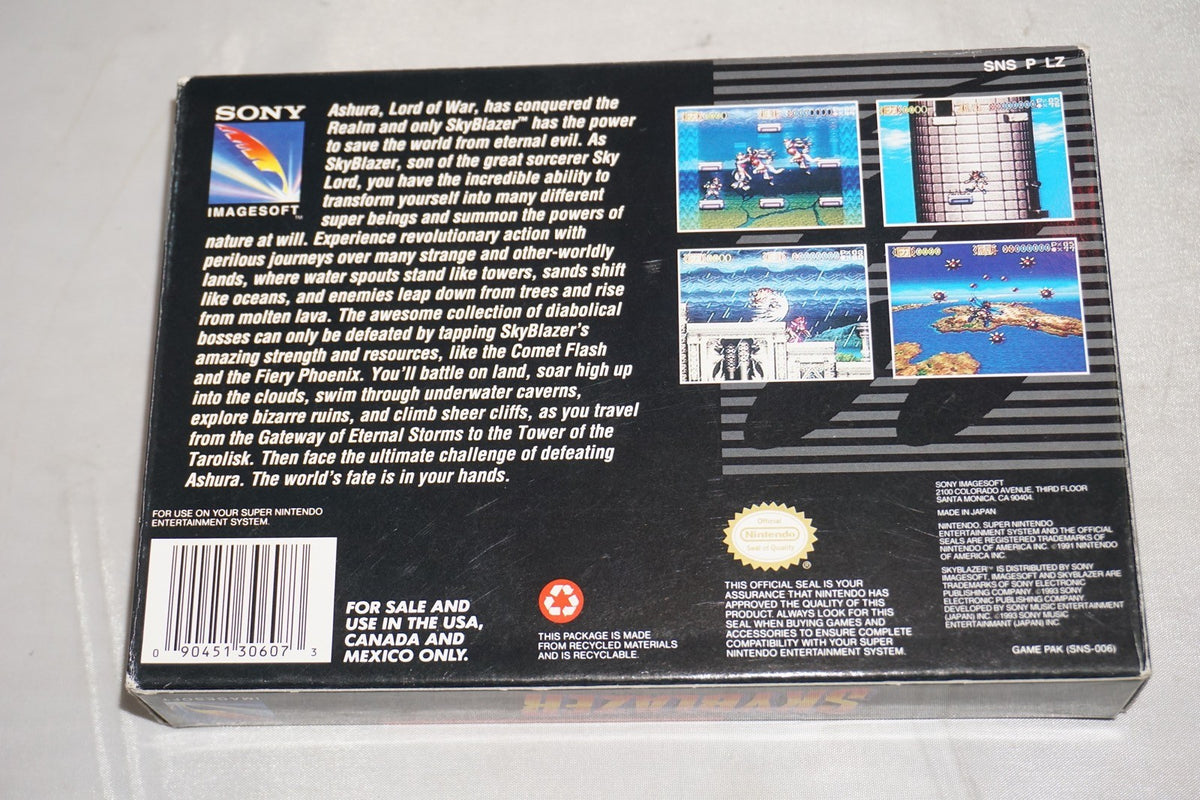 Skyblazer (Super Nintendo SNES) Complete in Box CIB