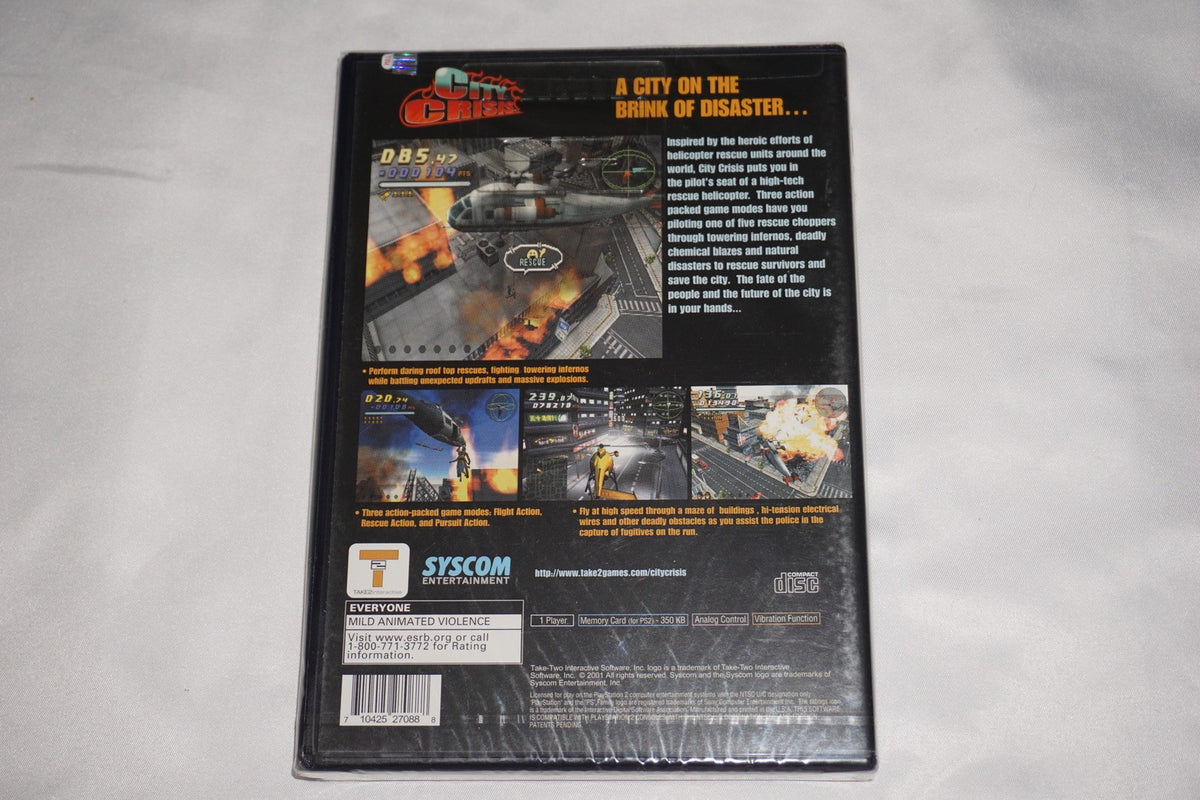 City Crisis (Sony Playstation 2 ps2) NEW Sealed