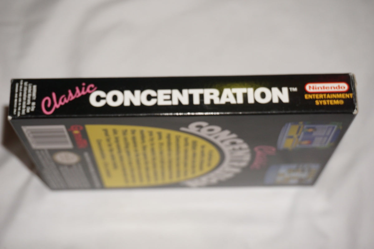 Classic Concentration (Nintendo NES) Complete in Box CIB