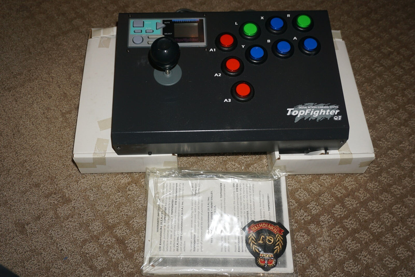 Topfighter Arcade Stick Controller (Super Nintendo SNES) Complete in Box CIB