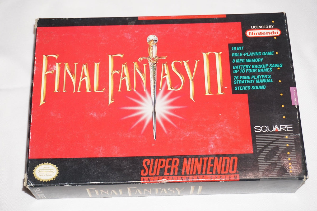 Final Fantasy II 2 (Super Nintendo SNES) Complete in Box CIB