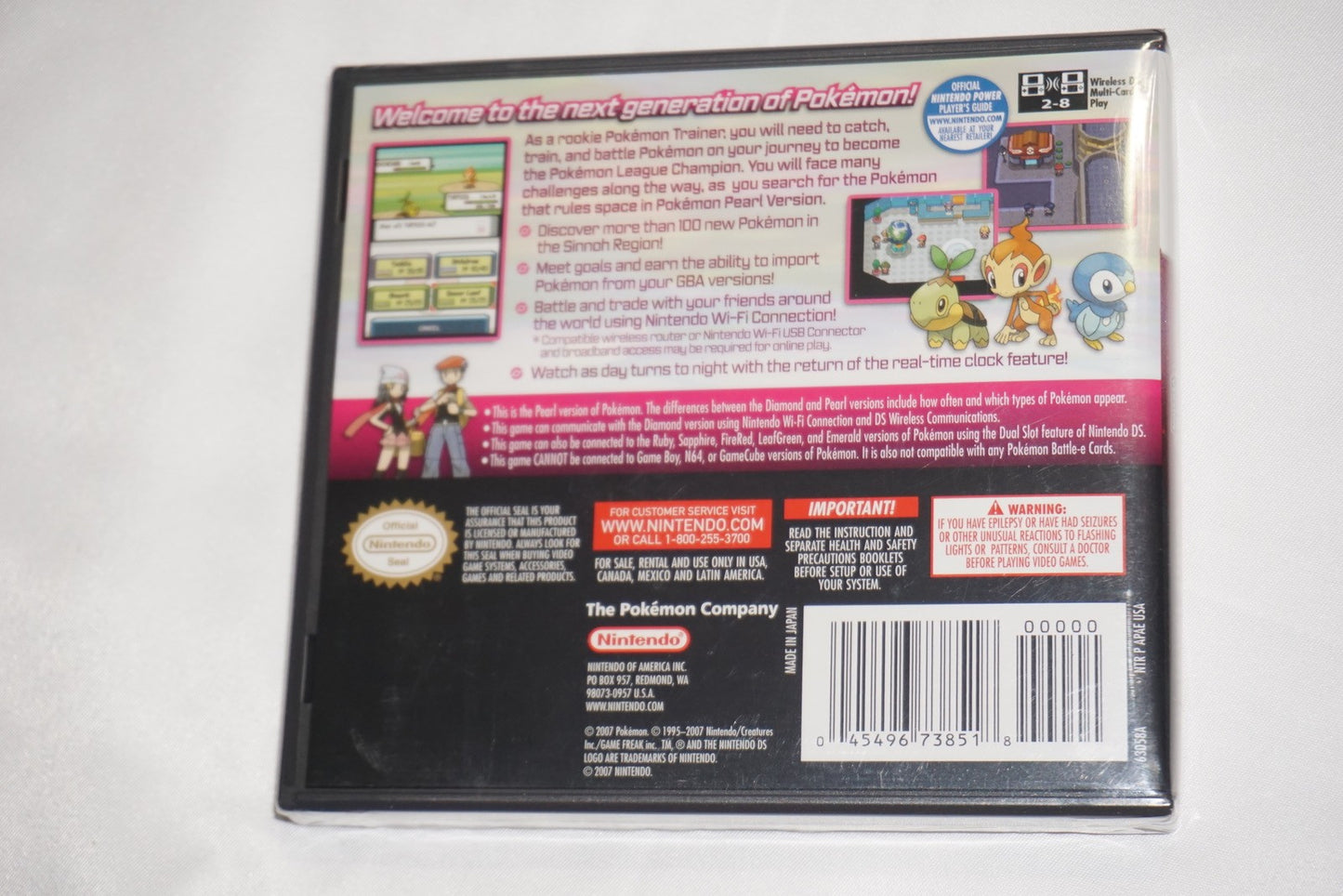 Pokemon Pearl (Nintendo DS) NEW w/ Carrying Case