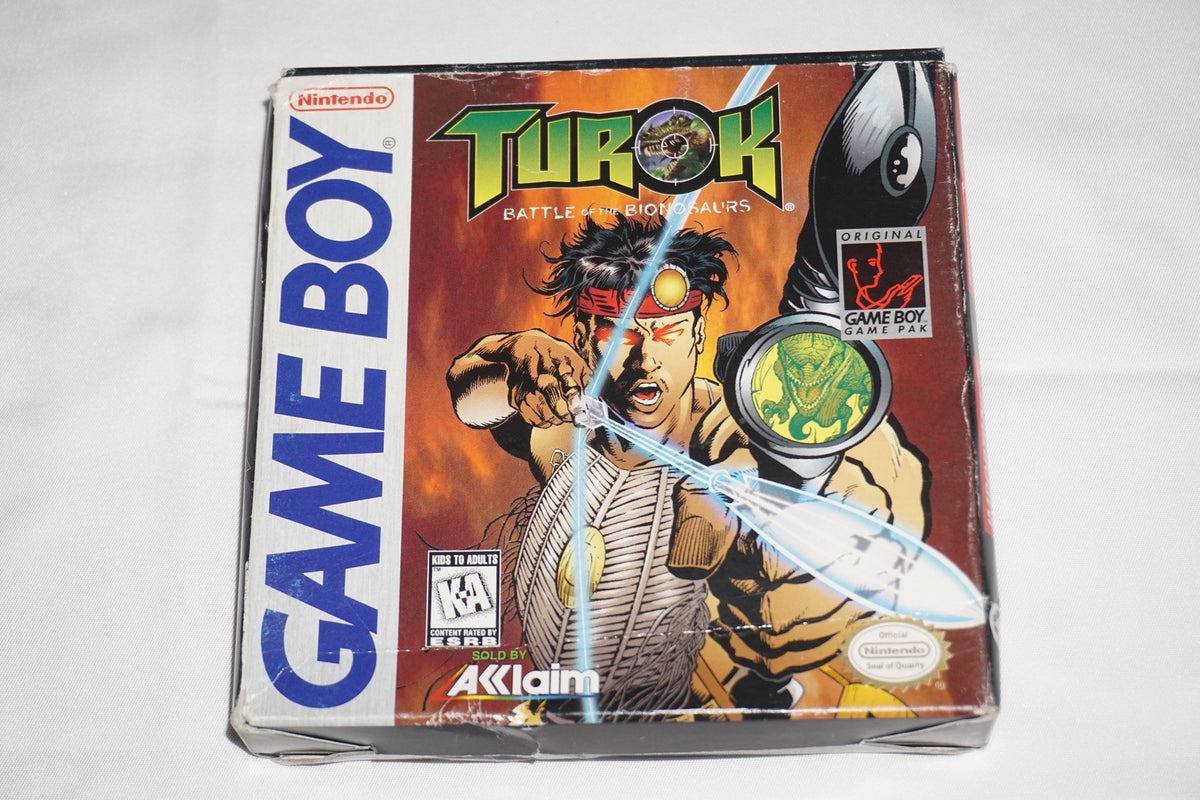 Turok Battle of the Bionosaurs (Gameboy Game Boy GB) Complete CIB Authentic