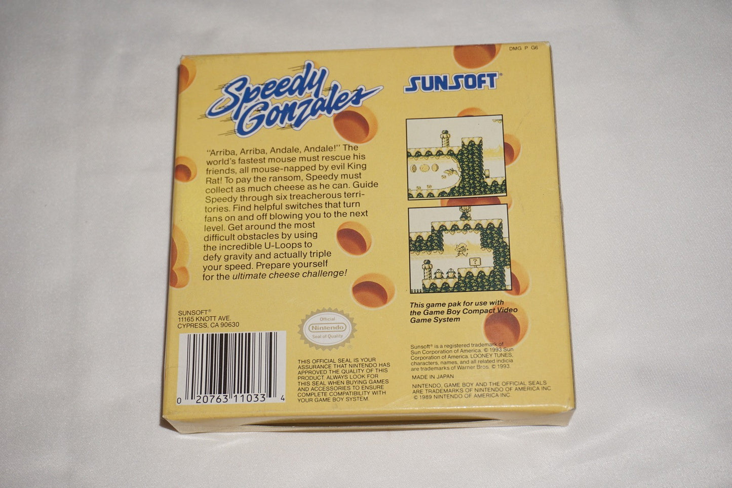 Speedy Gonzales (Nintendo Game Boy Game Boy) Complete in BoxCIB