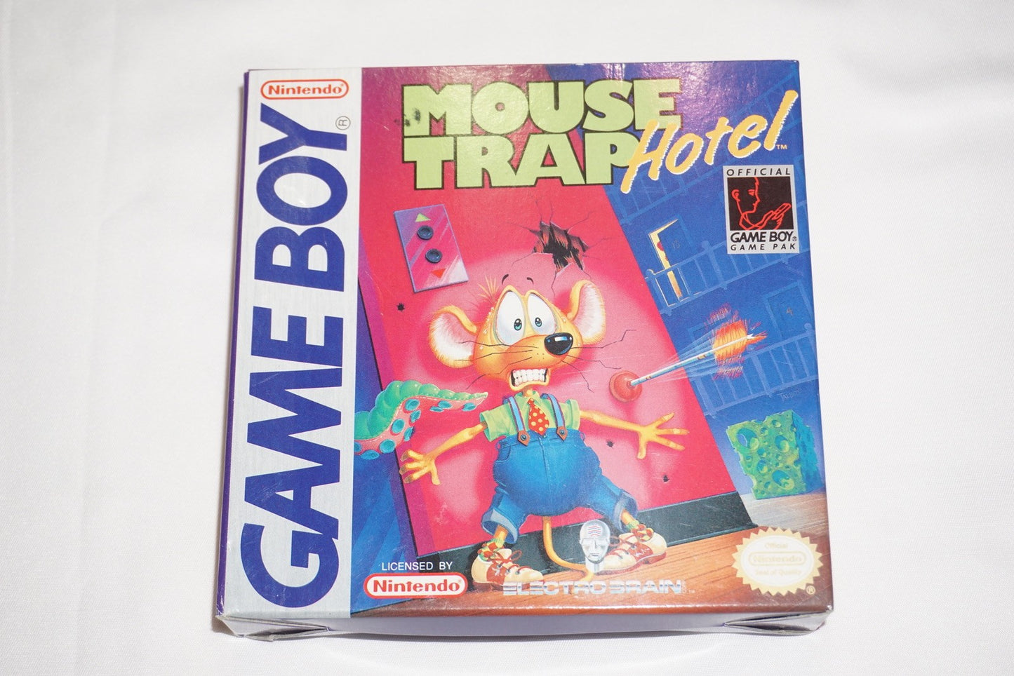 Mouse Trap Hotel (Nintendo Game Boy Gameboy) Complete in Box w/ Reg CIB