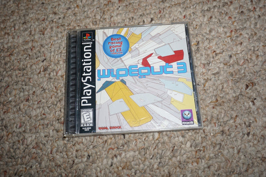 Wipeout 3 (Sony Playstation 1 ps1) Complete