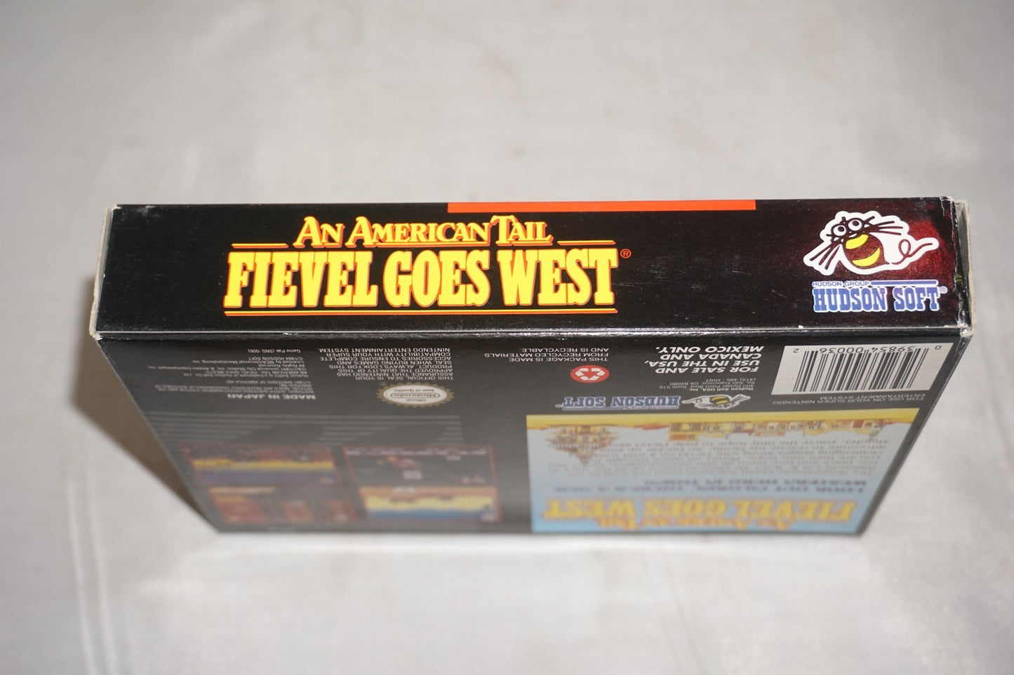 An American Tail Fievel Goes West (Super Nintendo SNES) Complete in Box CIB