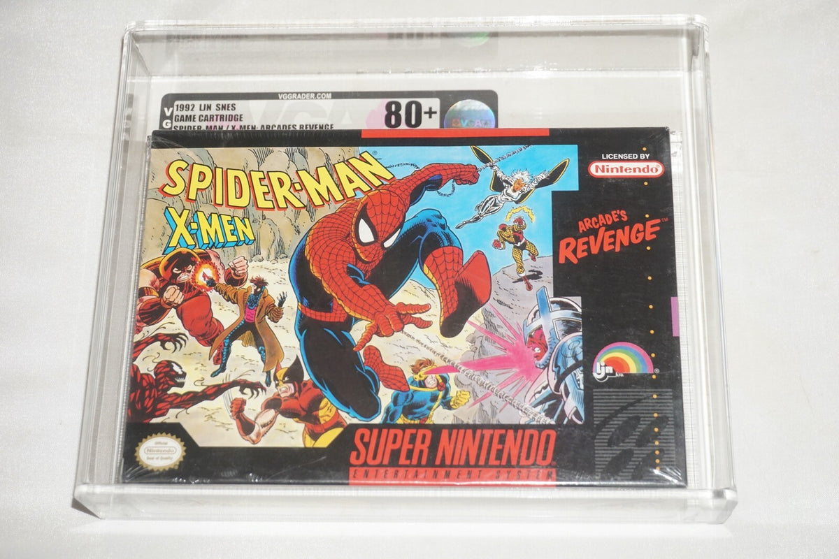 Spider-man X-men Arcade’s Revenge (Super Nintendo SNES) NEW Sealed VGA 80+