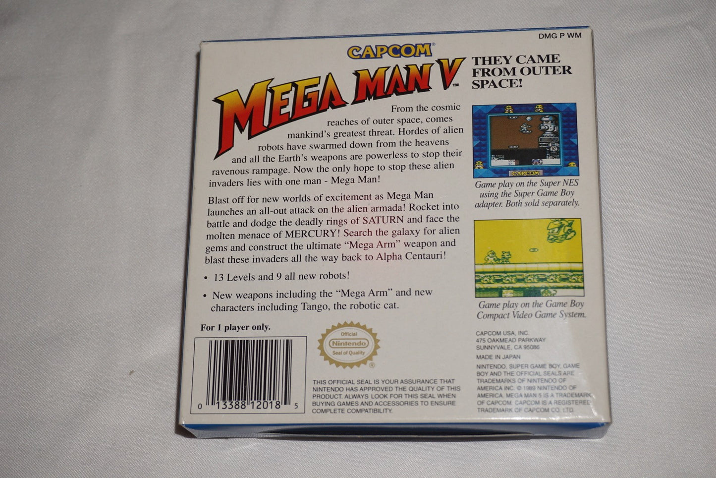 Mega Man V 5 (Nintendo Game Boy Game Boy) Complete in Box w/ Reg CIB Tested