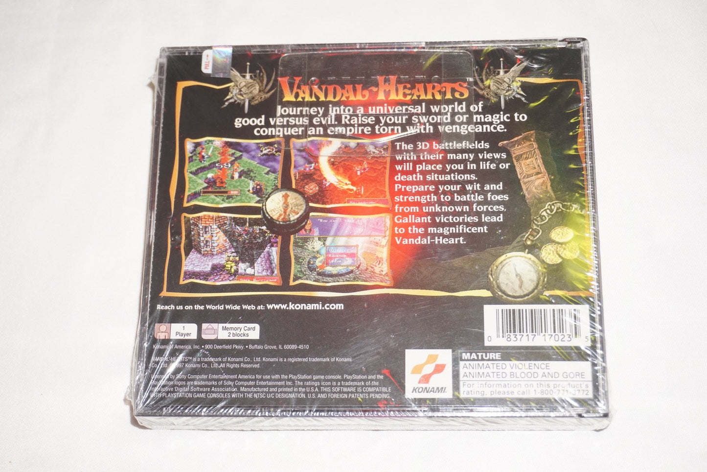 Vandal Hearts 1 (Sony Playstation 1 ps1) NEW Factory Sealed