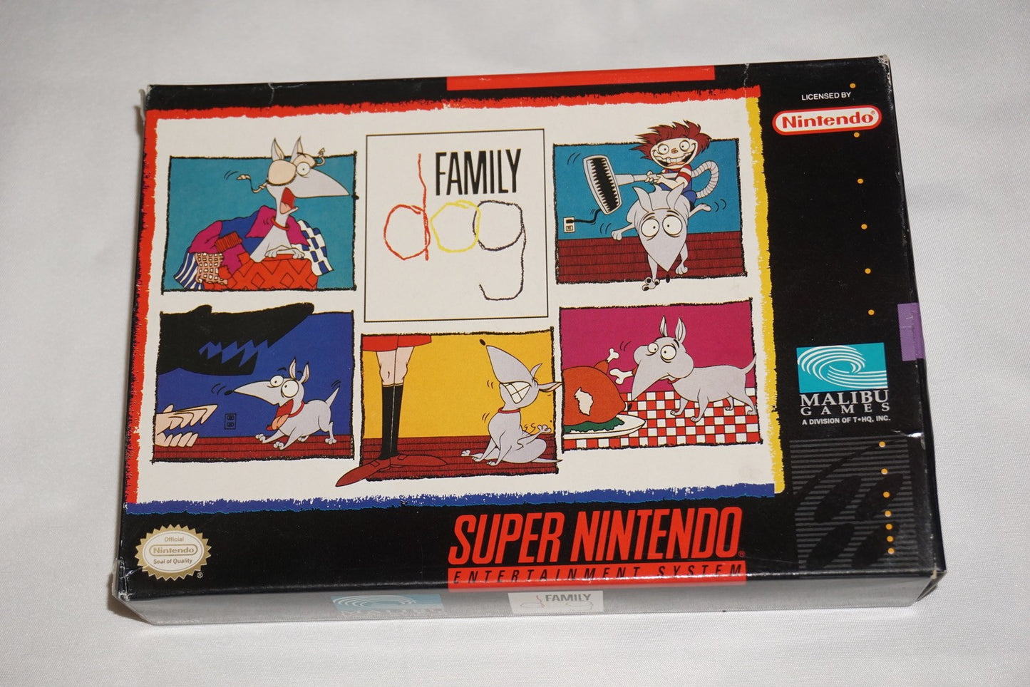 Family Dog (Super Nintendo SNES) Complete in Box CIB