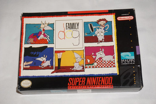 Family Dog (Super Nintendo SNES) Complete in Box CIB