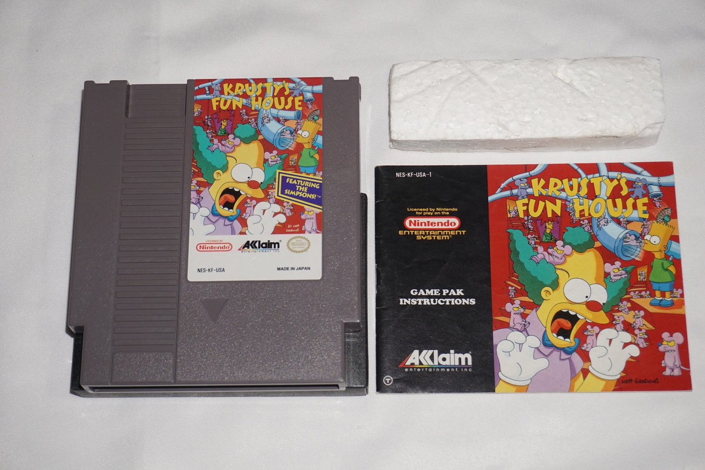 Krusty's Fun House (Nintendo NES) Complete in Box CIB
