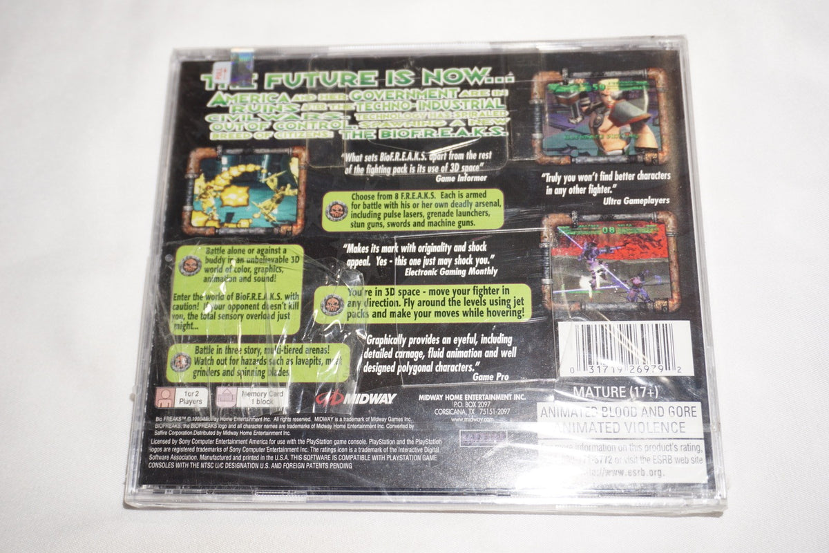 Bio Freaks F.R.E.A.K.S (Sony Playstation 1 ps1) NEW Sealed