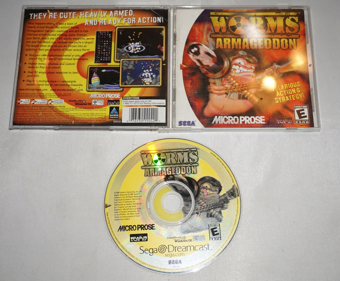 Worms Armageddon (Sega Dreamcast) Complete Tested