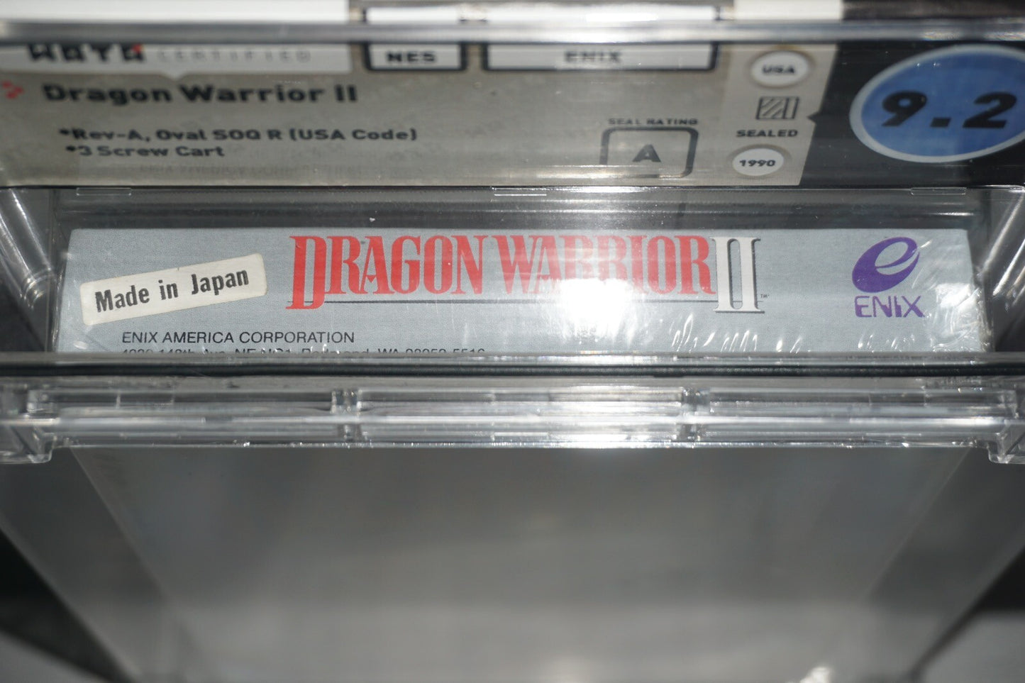 Dragon Warrior II 2 (Nintendo NES) WATA 9.2 A NEW Sealed