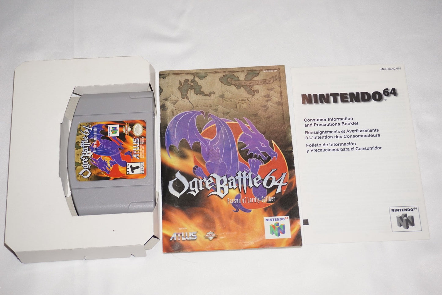 Ogre Battle (Nintendo 64 N64) Complete in Box CIB Authentic