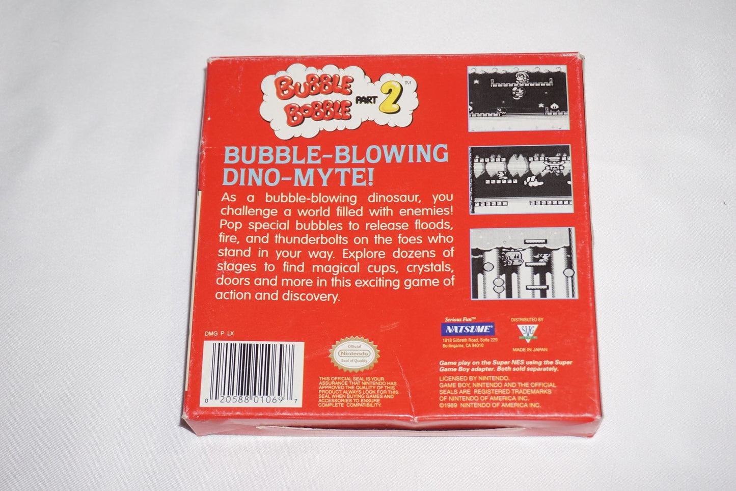 Bubble Bobble Part 2 (Gameboy Game Boy GB) Complete CIB Authentic