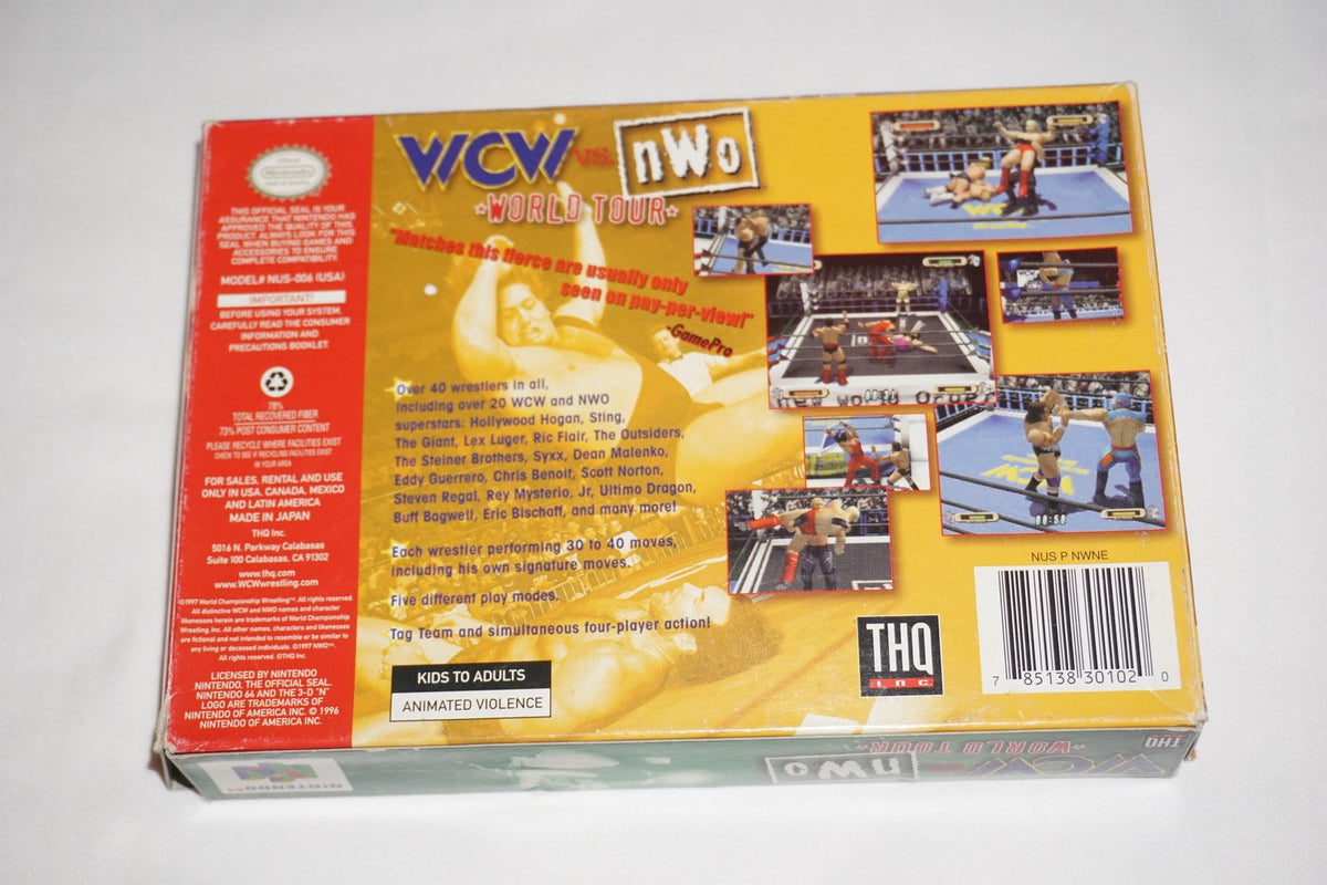 WCW Nwo World Tour (Nintendo 64 N64) Complete in Box CIB