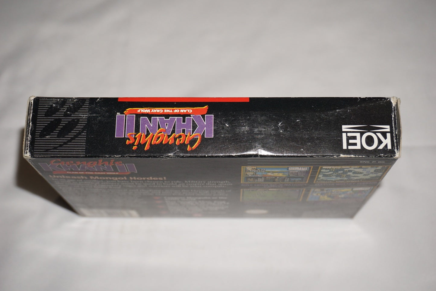 Genghis Khan II Clan Of The Gray Wolf (Super Nintendo SNES) Complete in Box CIB