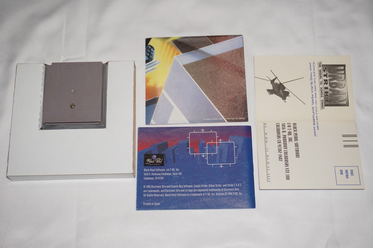 Urban Strike (Nintendo Game Boy Gameboy) Complete in Box w/ Reg Poster CIB
