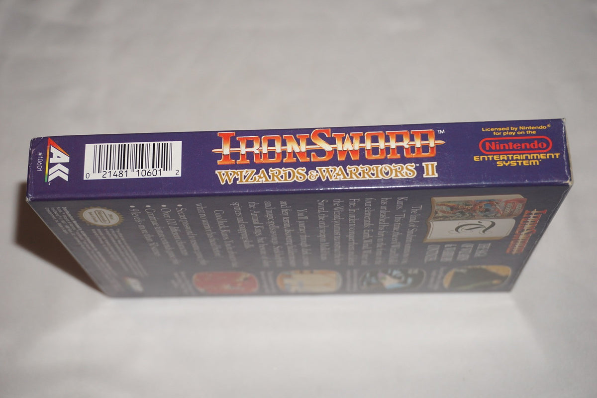 Iron Sword Wizards and Warriors II (Nintendo NES) Complete in Box CIB