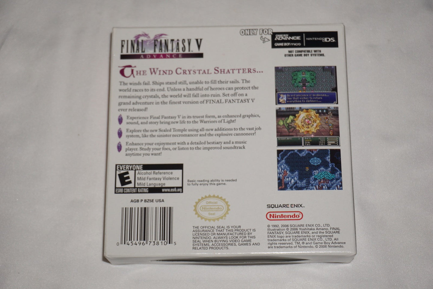 Final Fantasy V 5 (Game Boy Advance GBA) Complete in Box CIB