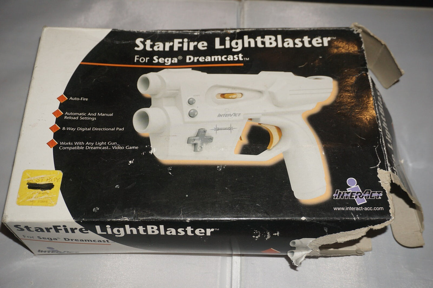 Interact Starfire Lightblaster Gun (Sega Dreamcast) Complete in Box CIB
