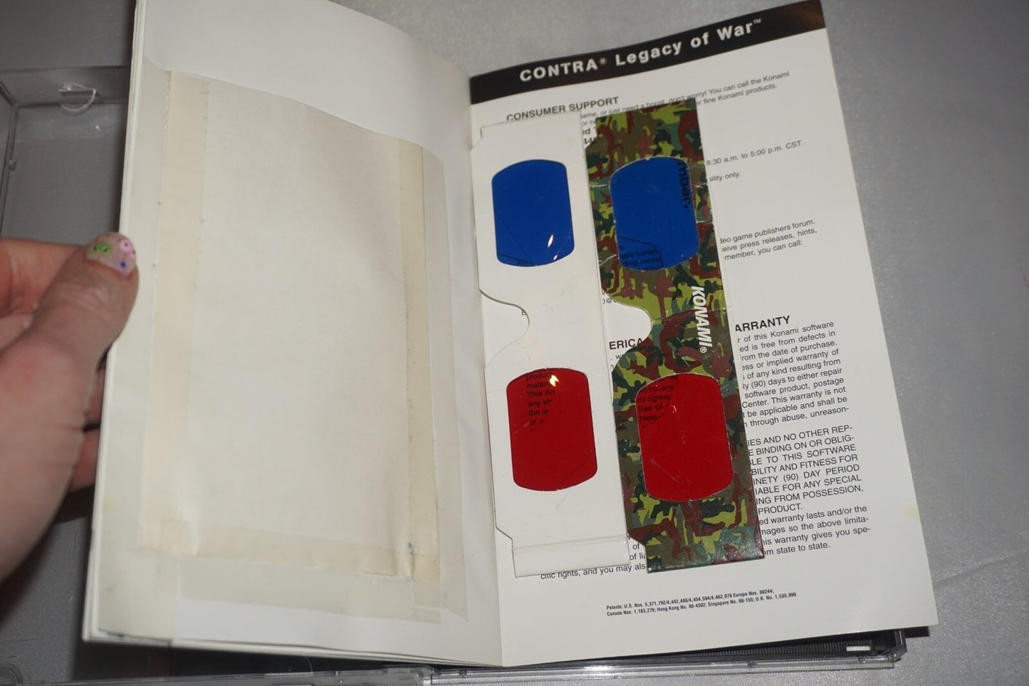 Contra Legacy Of War (Sega Saturn) Complete w/ 3D Glasses