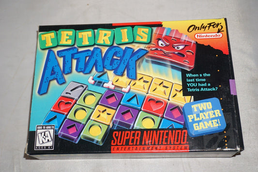 Tetris Attack (Super Nintendo SNES) Complete in Box CIB