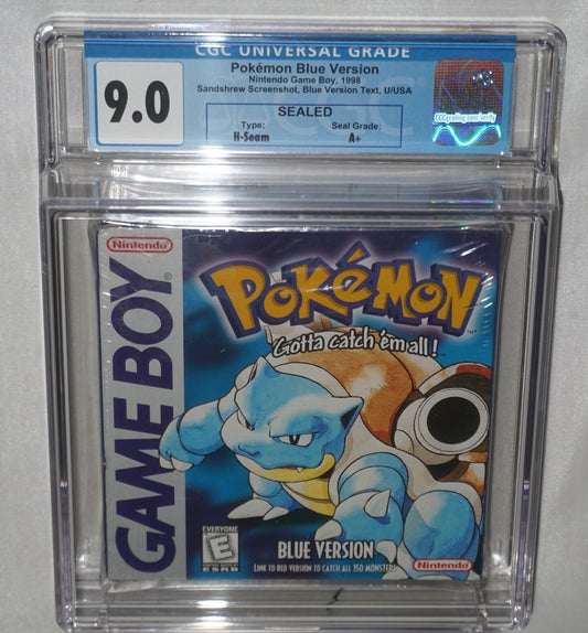 Pokemon Blue Sandshrew (Nintendo Game Boy Color Gameboy) CGC 9.0 A+ NEW Sealed