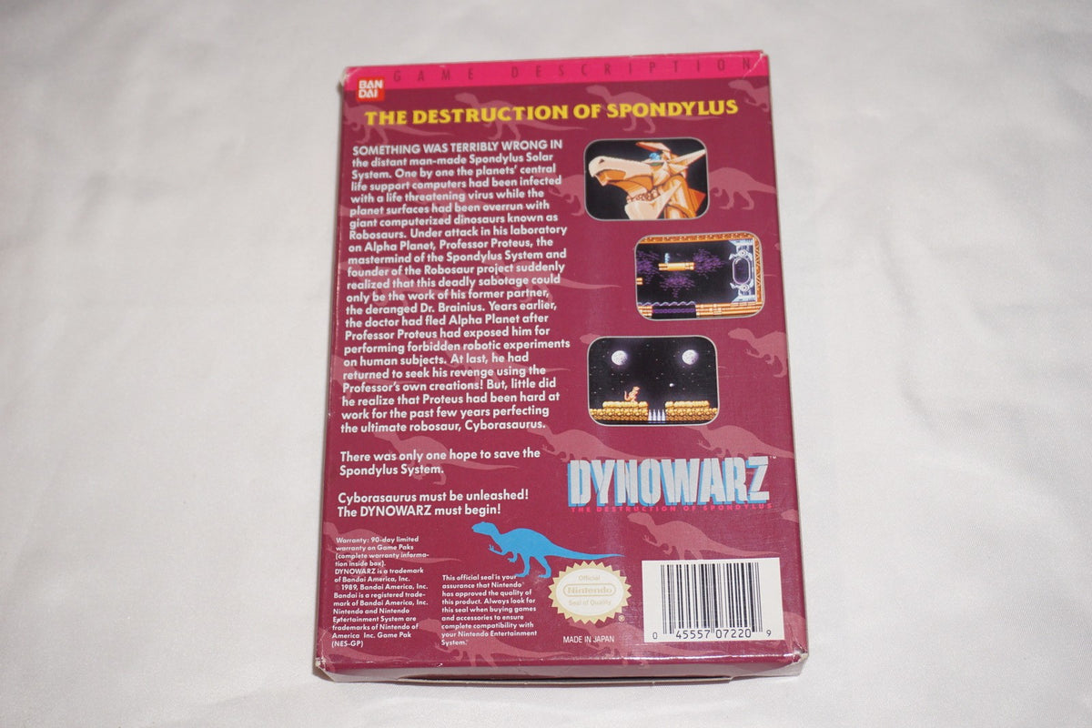 Dynowarz (Nintendo NES) Complete in Box CIB
