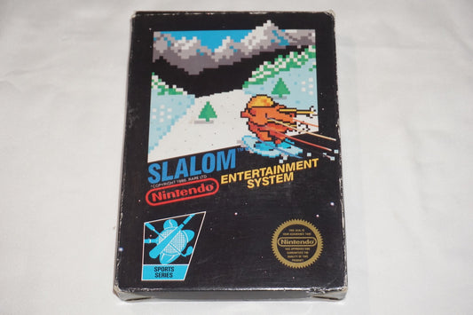 Slalom Hangtab 5 Screw (Nintendo NES) Complete in Box CIB