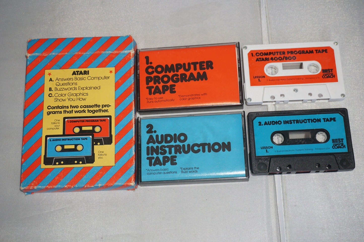 Atari Computer Program Tape + Audio Instruction (Atari 2600) Complete In Box