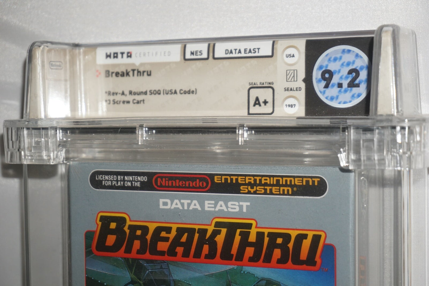 Breakthru (Nintendo NES) NEW Sealed WATA 9.2 A+