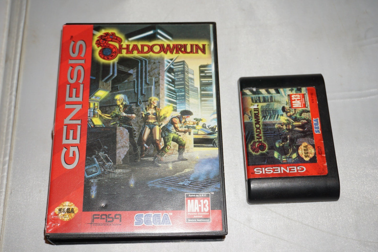 Shadowrun (Sega Genesis) with Case No Manual