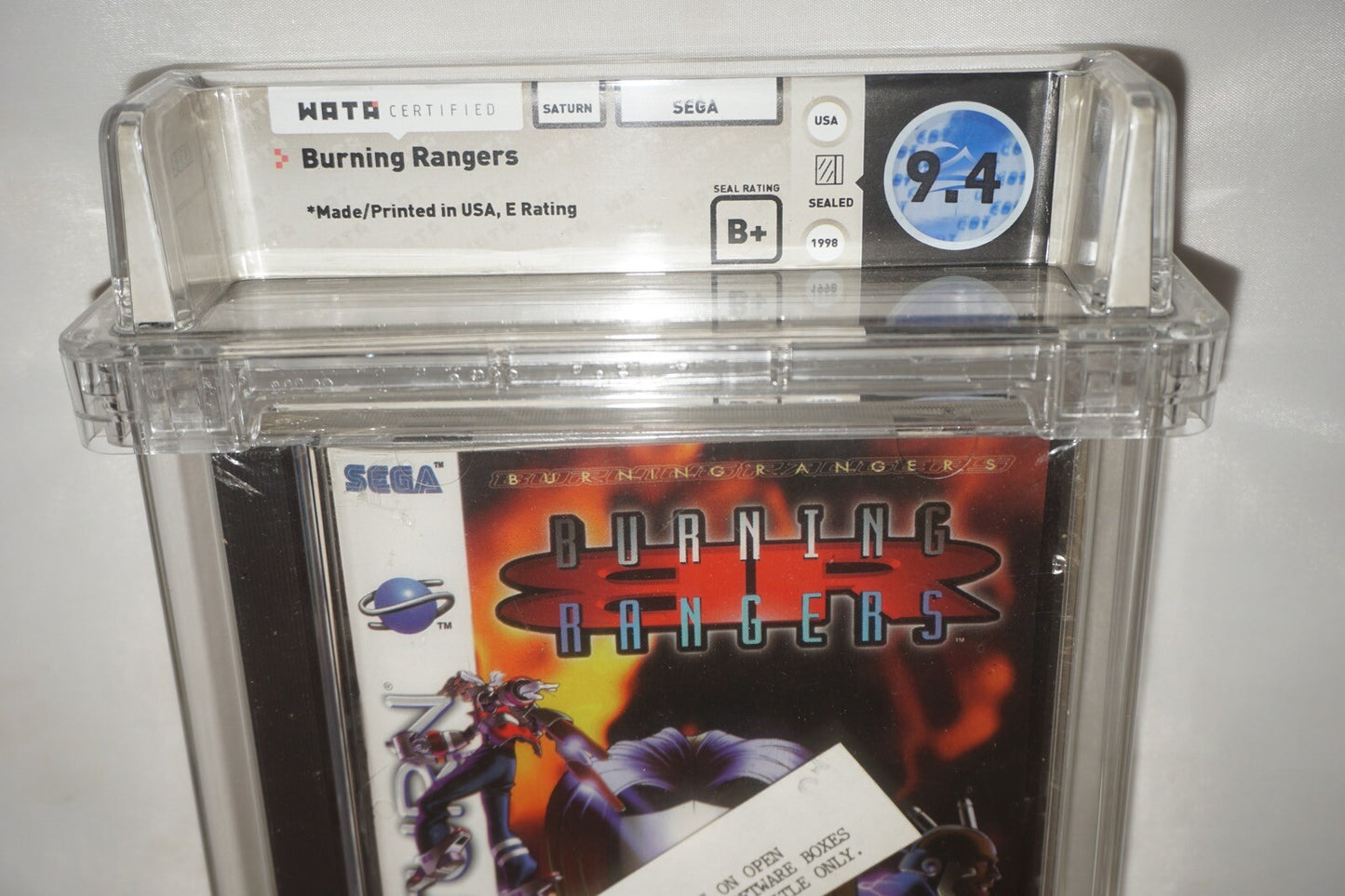 Burning Rangers (Sega Saturn) NEW Sealed WATA 9.4 B+