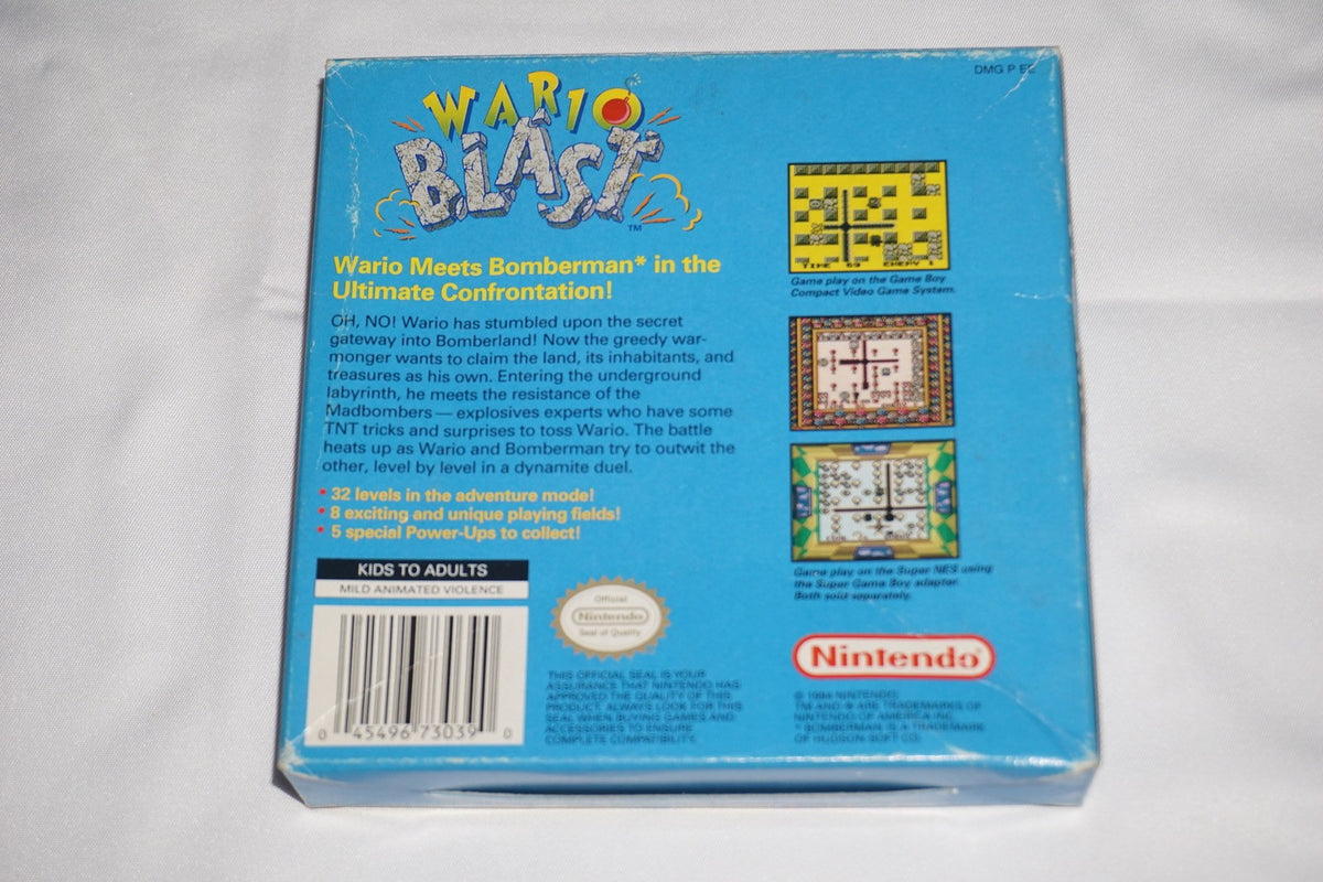 Wario Blast (Gameboy Game Boy GB) Complete CIB Authentic