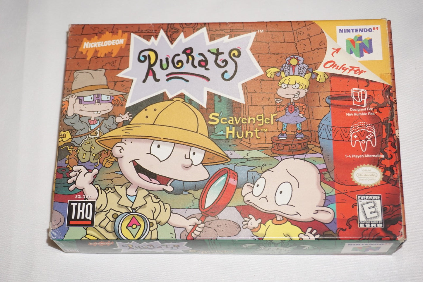 Rugrats Scavenger Hunt (Nintendo 64 N64) Complete in Box w/ Poster CIB